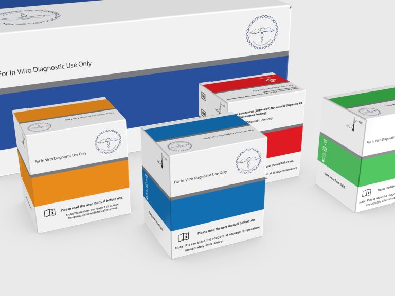 طراحی و چاپ جعبه‌های کیت آزمایشگاهی شرکت همیار طب