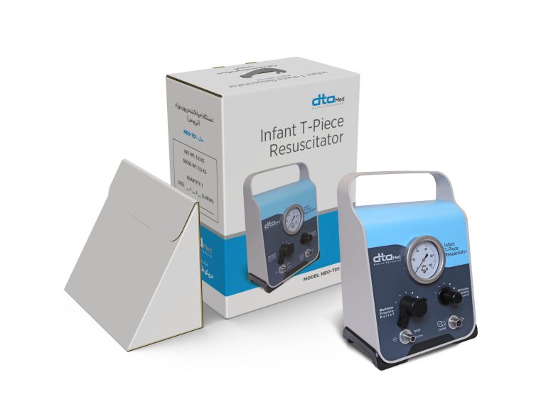 چاپ و طراحی جعبه دستگاه پزشکی احیاء کننده ریوی نوزاد